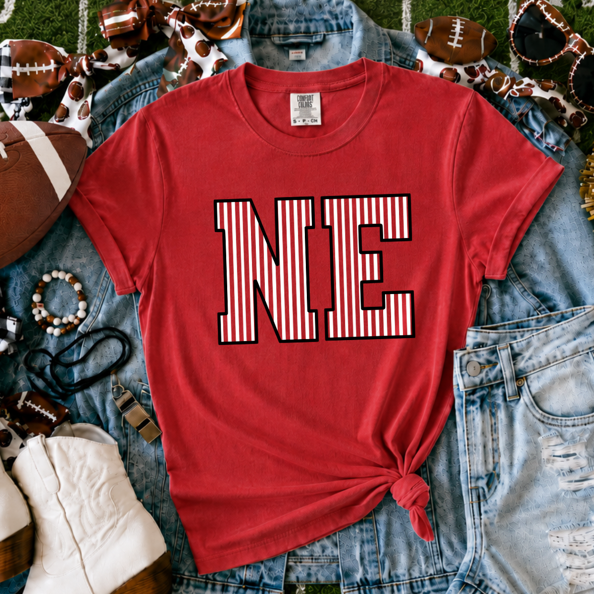 Nebraska N-E Red Tee