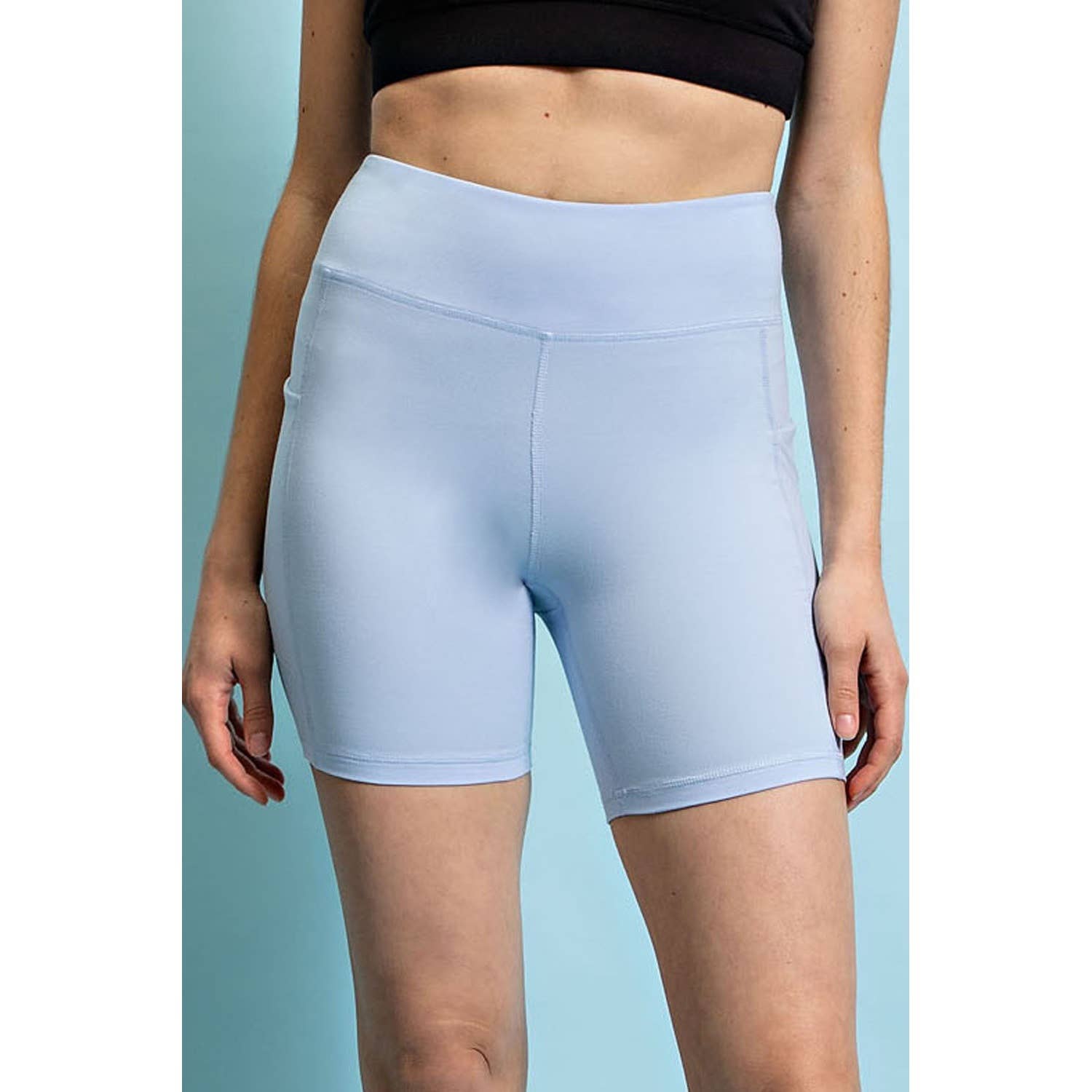 6 INCH BIKER SHORTS WITH SIDE POCKETS