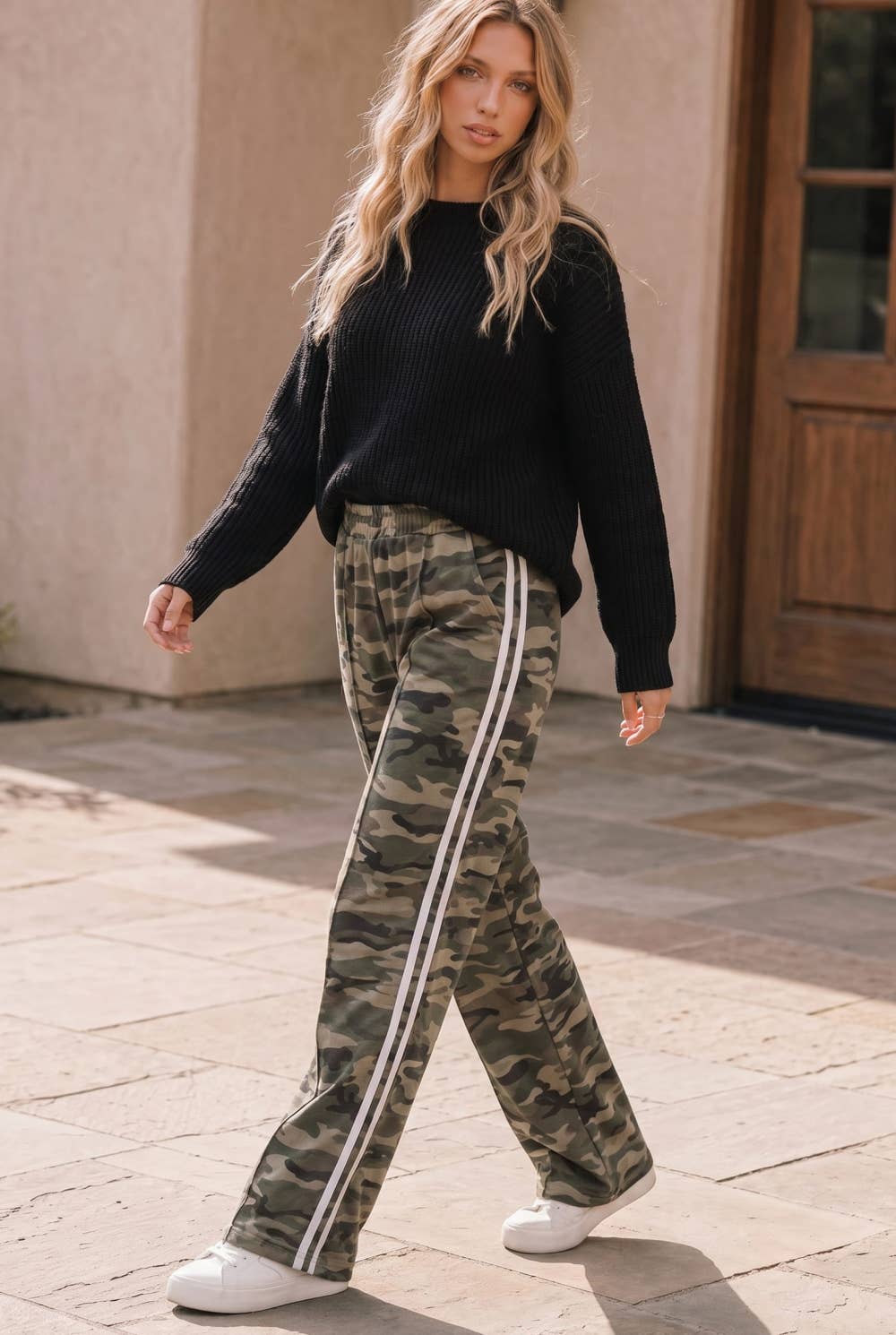 Candace Camo Wide Leg Pants